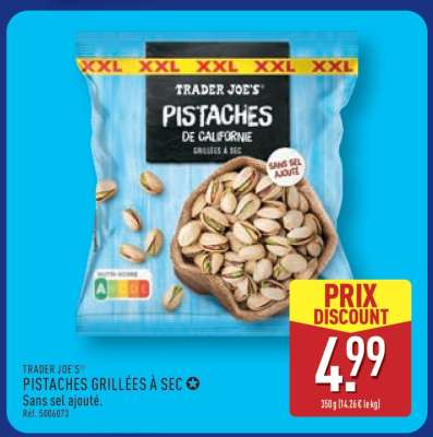 Pistaches grillées à sec