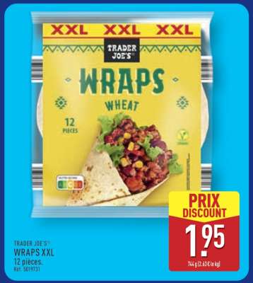 TRADER JOE'S WRAPS XXL