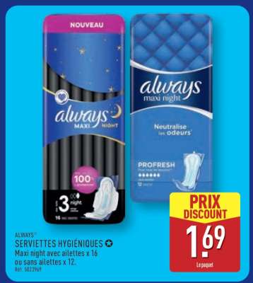ALWAYS Serviettes hygiéniques