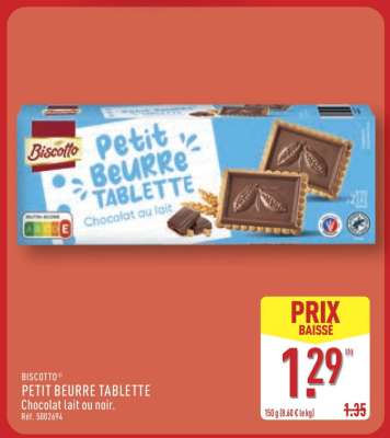 BISCOTTO® PETIT BEURRE TABLETTE