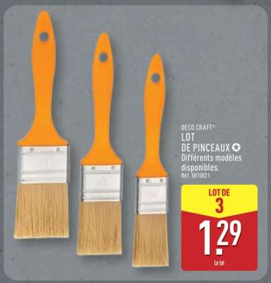 DECO CRAFT LOT DE PINCEAUX