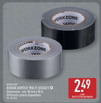 WORKZONE® RUBAN ADHÉSIF MULTI-USAGES