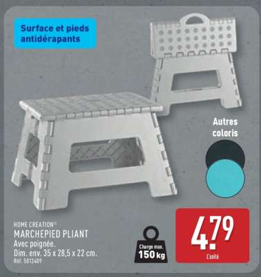 HOME CREATION® MARCHEPIED PLIANT