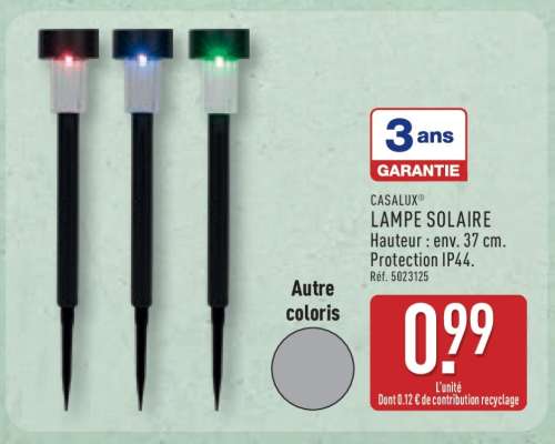 CASALUX Lampe Solaire