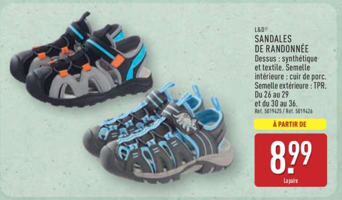 SANDALES DE RANDONNÉE