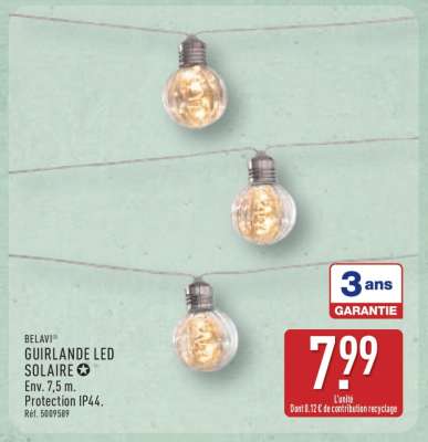 BELAVI® GUIRLANDE LED SOLAIRE