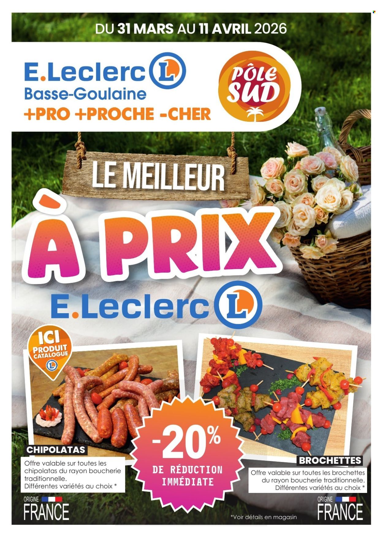 Catalogue E.Leclerc - 31/03/2026 - 11/04/2026. Page 1