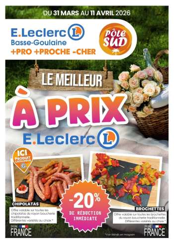 Catalogue E.Leclerc - 31/03/2026 - 11/04/2026.