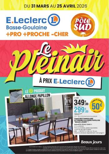 Catalogue E.Leclerc - 31/03/2026 - 25/04/2026.