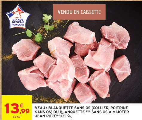 Veau : Blanquette*** Sans Os