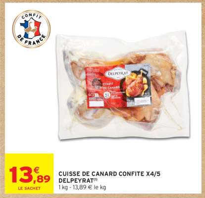 CUISSE DE CANARD CONFITE X4/5 DELPEYRAT