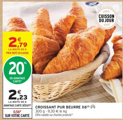 CROISSANT PUR BEURRE X6