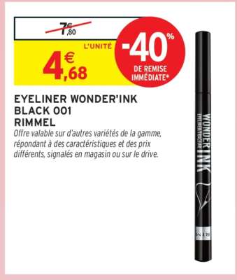 Eyeliner Wonder'Ink Black 001 Rimmel