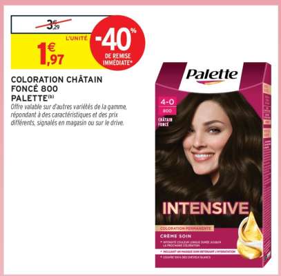 Palette Intensive Coloration Châtain Foncé 800