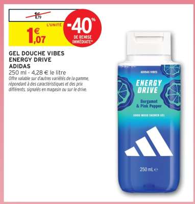 GEL DOUCHE VIBES ENERGY DRIVE ADIDAS