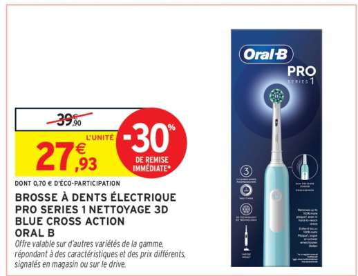 Brosse à dents électrique ORAL B Pro Series 1