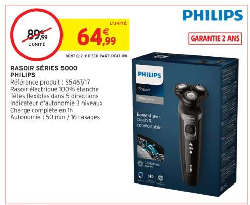 RASOIR SÉRIES 5000 PHILIPS