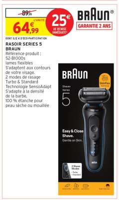 RASOIR SERIES 5 "BRAUN"
