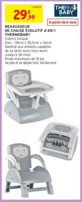 REHAUSSEUR DE CHAISE ÉVOLUTIF 2-EN-1 THERMOBABY