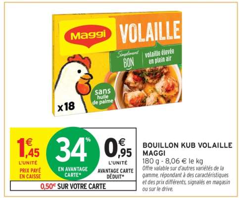 Bouillon Kub Volaille Maggi