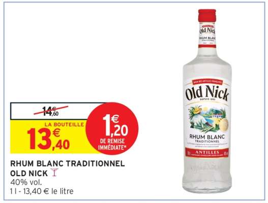 Rhum Blanc Traditionnel 'Old Nick'