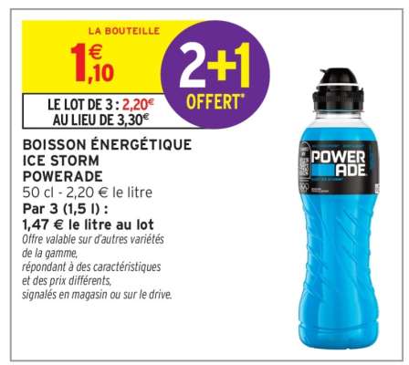 Boisson Énergétique Ice Storm Powerade