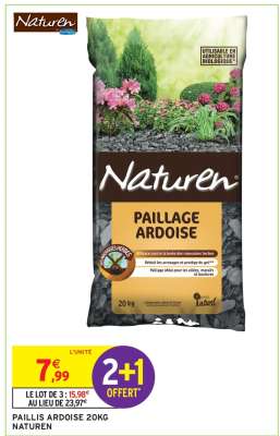 PAILLIS ARDOISE 20KG NATUREN