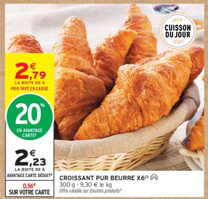 CROISSANT PUR BEURRE X6