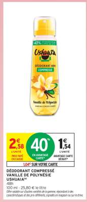 DÉODORANT COMPRESSÉ VANILLE DE POLYNÉSIE USHUAÏA®