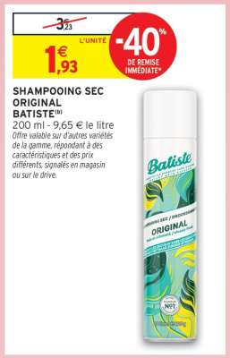 Shampooing Sec Original Batiste