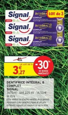 Dentifrice Intégral 8 Complet Signal