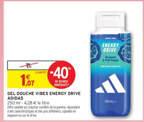 GEL DOUCHE VIBES ENERGY DRIVE ADIDAS