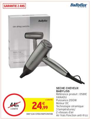 SÈCHE CHEVEUX BaByliss