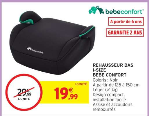 REHAUSSEUR BAS I-SIZE BEBE CONFORT