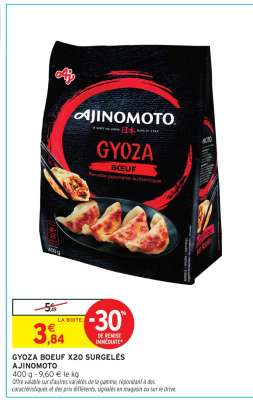Gyoza Boeuf x20 Surgelés Ajinomoto