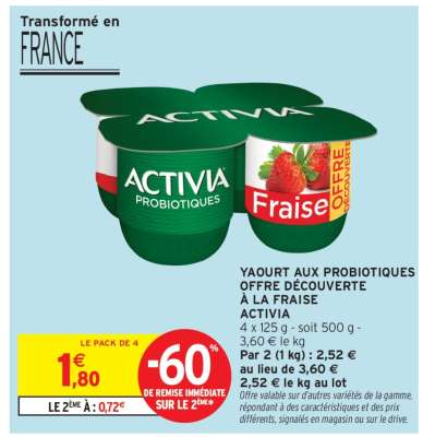 ACTIVIA Probiotiques