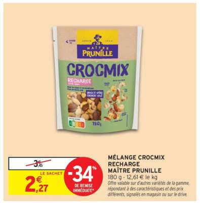 MÉLANGE CROCMIX RECHARGE MAÎTRE PRUNILLE