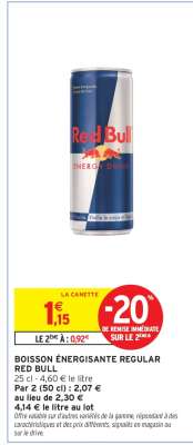 Boisson Énergisante Regular Red Bull