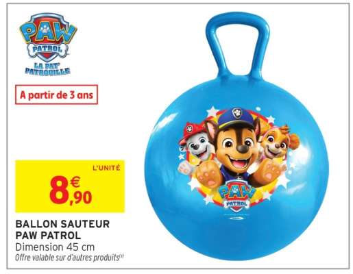 BALLON SAUTEUR PAW PATROL