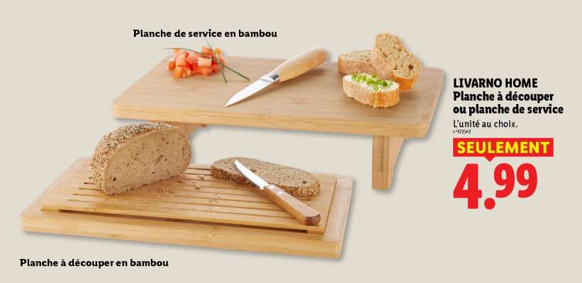 LIVARNO HOME Planche à découper ou planche de service
