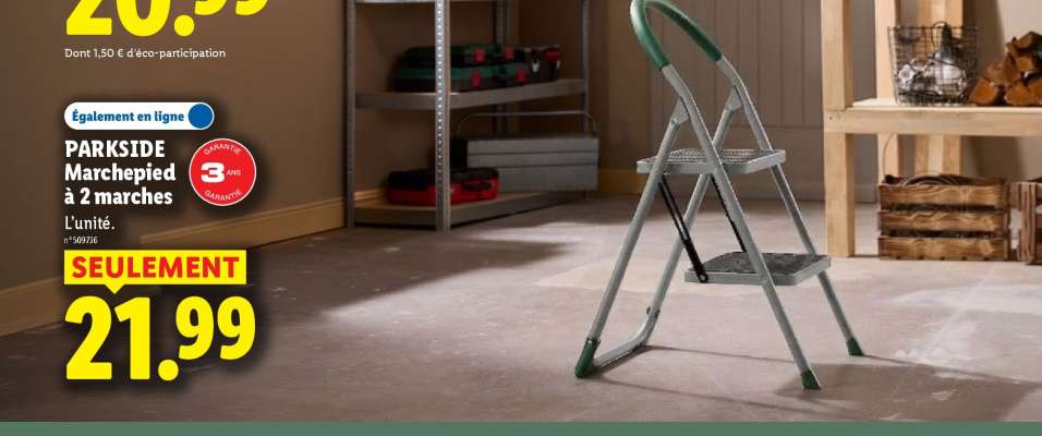 PARKSIDE Marchepied à 2 marches
