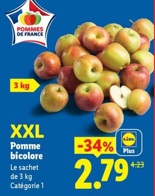 XXL Pomme bicolore