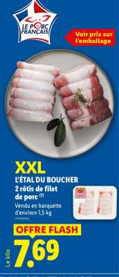 2 rôtis de filet de porc