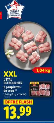8 paupiettes de veau