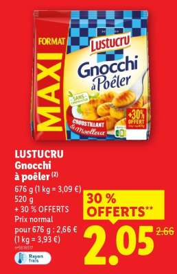 LUSTUCRU Gnocchi à poêler