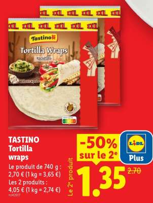 TASTINO Tortilla wraps