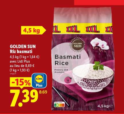 GOLDEN SUN Riz basmati