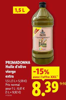 PRIMADONNA Huile d'olive vierge extra