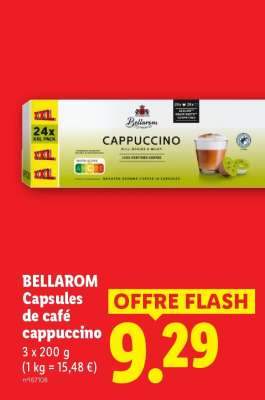 BELLAROM Capsules de café cappuccino