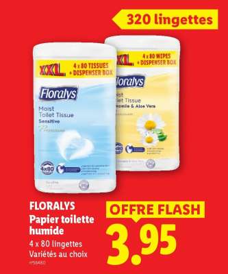 FLORALYS Papier toilette humide